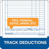 Tops Weekly Time Cards, Index Bristol Stock, 4.25 X 6.75 Inches, 100-Count, White, (3016)