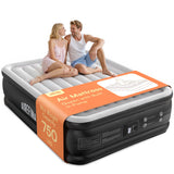 Airefina Air Mattress Queen with Built in Pump, 18 Raised Blow Up Mattress Upgraded Comfort Inflatable Mattress for Guest Home, 