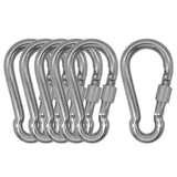 Outmate 304 Stainless Steel Carabiners -2.76 inch Heavy Duty, Durable & Rust-Free Clips for Gym, Swing, Dog Leashes, Hammocks, K