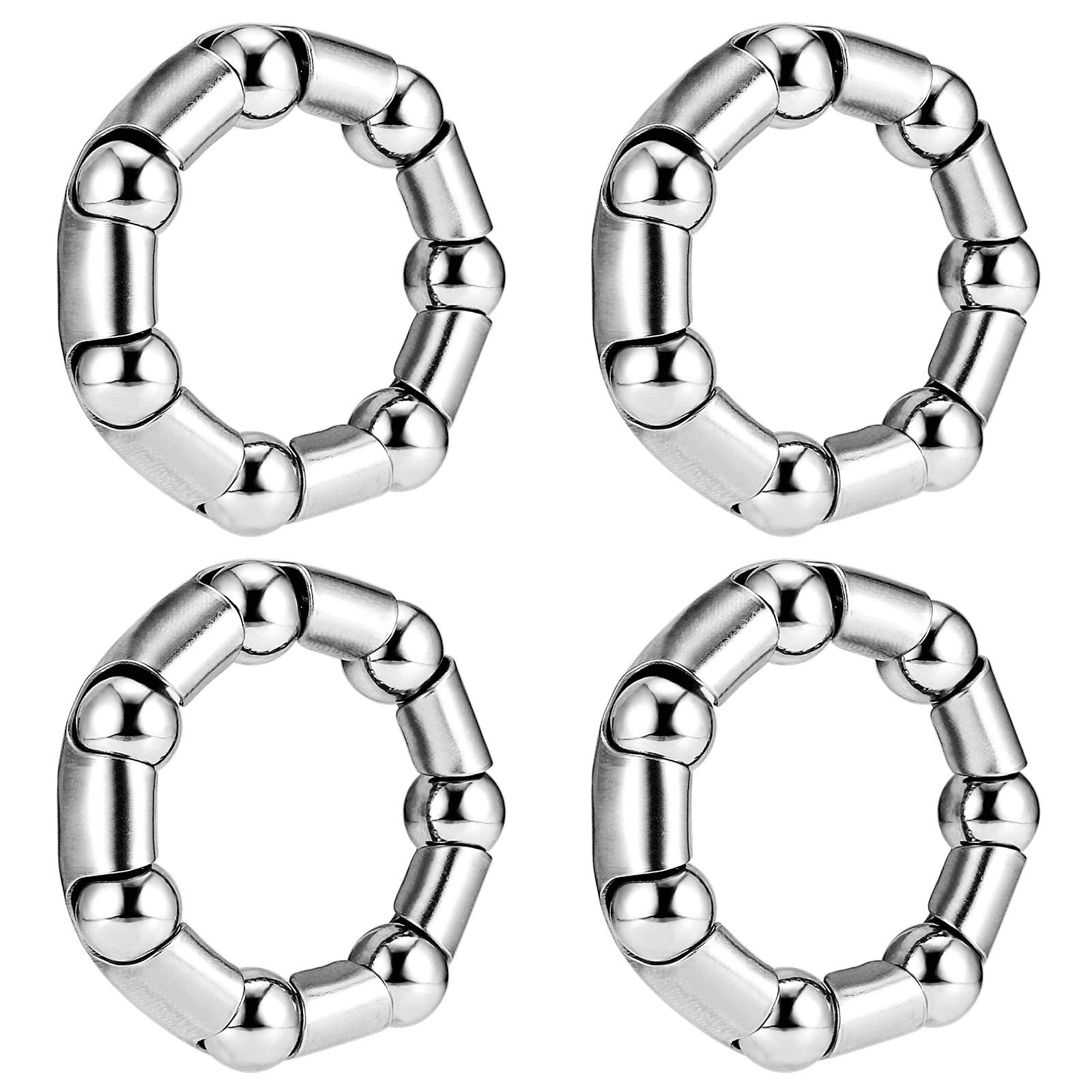 Jaceyon Bike-Ball-Bearing, Bicycle-Crank-Bearings, 5/16 X 7-Balls-Bike-Crank -Bearing, 4 Pcs Replacement Mtb Part For Bike Cra