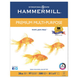 Hammermill 106310 Premium Multipurpose Paper, 20lb., 81/2 x 11, White, 5000/Carton