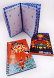 Pack Of 4 Super Heroes Theme Big Size Diaries|Super Heroes Theme Return Gift For Kids