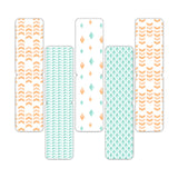 woopme Set of 5 Magnetic Abstract Line Pattern Bookmark for Book Lovers Readers Students Gift Magnetic Page Clips Folding