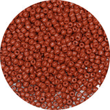 Bala&Fillic Coffee Color 4mm Seed Beads About 1200pcs/100Grams in Bag, 6/0 Glass Craft Beads for Making Bracelet and Necklace (C