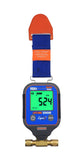 Supco VG64 Vacuum Gauge, Digital Display, 012000 microns Range, 10% Accuracy, 1/4 Male Flare Fitting Connection , Grey
