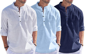 Bellstone Men'S Solid Regular Fit Dress Shirt (1500_3Combo_White-Sky-Navy_Xl