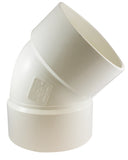 Canplas 192506 PVC DWV 45Degree Bend HXH, 6.12Inch, White