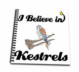 3dRose db_105217_1 I Believe in KestrelsDrawing Book, 8 by 8Inch