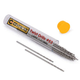 GYROS 12 PCS #53 Micro Drill Bit Set Small Drill Bits for Jewelry, Plastic, Resin, & Soft Metal HighSpeed Steel Wire Gauge 