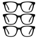AIMISUV Reading Glasses for Men Women - Blue Light Blocking Magnifying Readers,Oprah Square Anti-Glare Computer Eyeglasses(Light