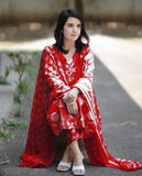 Anni Designer Women'S Rayon Blend Floral Straight Kurta With Pant & Dupatta (Zuri Purple_Red_Small),Red,S,Rayon Blend,Regular,