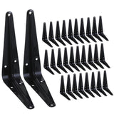 HEART ART 30 Pack Shelf Bracket 4 Inch ,Heavy Duty Shelf Brackets,Floating Shelf Bracket L Brackets,Metal Shelf Brackets for Wal