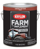 Krylon 1982 Farm & Implement Brush, Sandable Red Oxide, 1 Gallon Architectural Paints