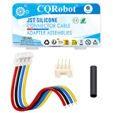 CQRobot JST 2.0mm PH SMD 4-pin 22AWG Electronic Computer Silicone Female Socket Connector Cable 21cm, Beige IC Male Plug and Hea