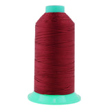 Mandala Crafts Size 346 210D T350 Bonded Nylon Thread - Maroon 415 YDs Tex 350 Heavy Duty Sewing Threads for Leather, Jeans, Wea