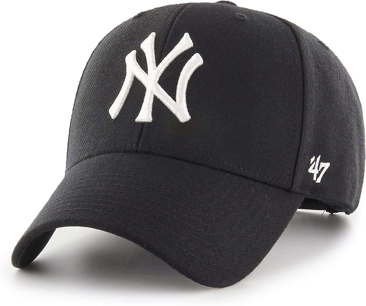'47 Forty Seven Brand Mvp New York Yankees Curved Visor Snapback Cap Black Mlb Limited Edition