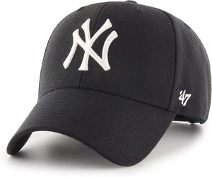 '47 Forty Seven Brand Mvp New York Yankees Curved Visor Snapback Cap Black Mlb Limited Edition