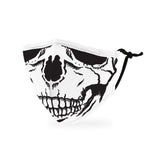 WEDDINGSTAR 3-Ply Kid's Washable Cloth Face Mask Reusable and Adjustable with Filter Pocket - Skull