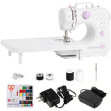 LoMoTive Sewing Machine for Beginners - Portable Electric Hand Mini Sewing Machine with Extension Table 12 Built-In Stitches wit