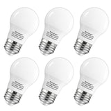 MorningLight 6 Pack A15 LED Bulbs 60W Equivalent, Non-Dimmable, Daylight 5000K, E26 Base, 6.5W 600 Lumens Bulb, A15 LED Light Bu