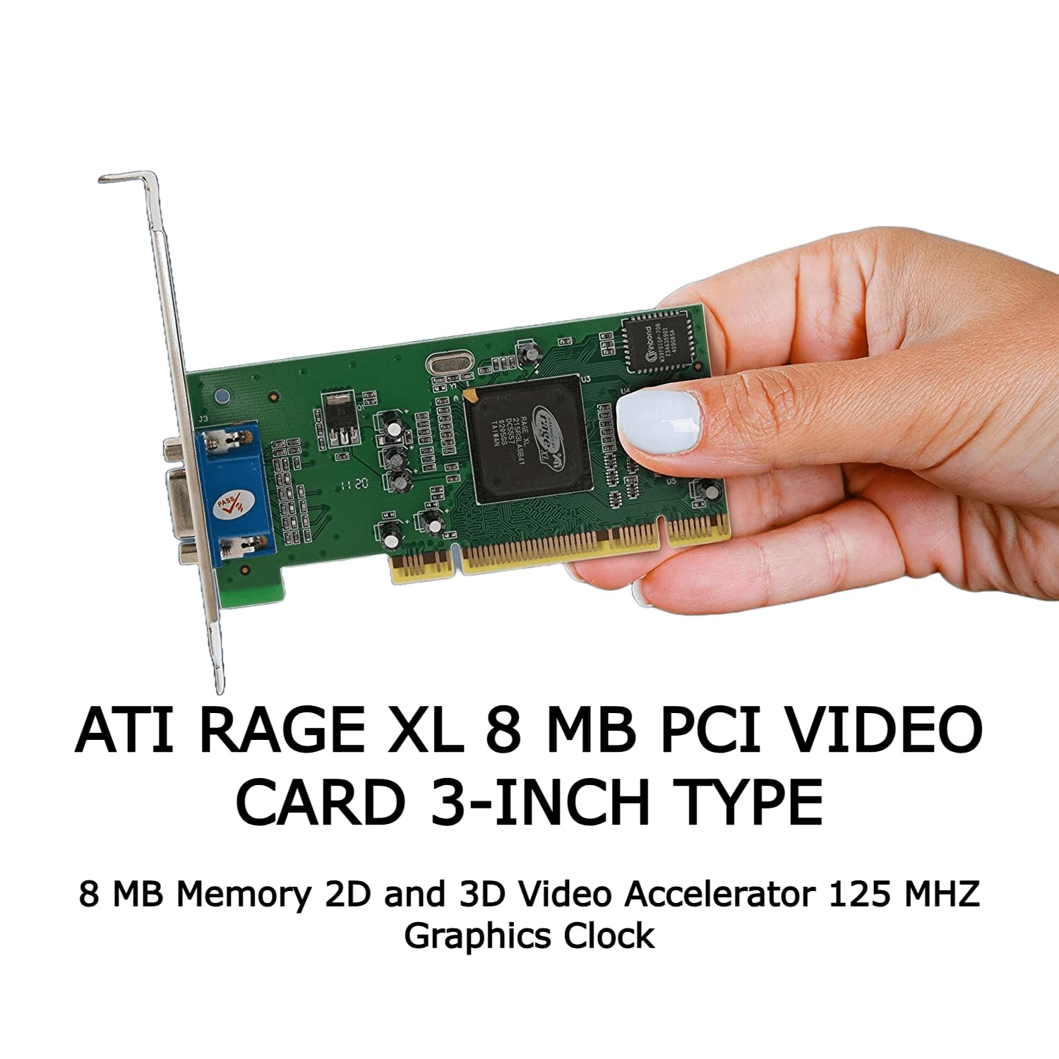 8MB Graphics Card VGA PCI 32Bit for Server Industrial Computer Multi-Display for ATI Rage XL 32 Bit PCI VGA Video Card PCI-X Int