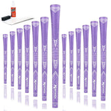 Karma Sparkle Purple Golf Grip Kit for Women with Tape Strips, Grip Solvent, Rubber Vise Clamp and 13 Ladies Golf Grips