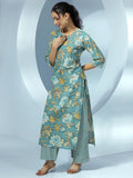 Libas Women'S Pure Cotton Kurta Set (36746O_Grey Grey L