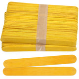 CraftySticks 100 Pack Yellow Craft Sticks 6 Inch, Jumbo Yellow Popsicle Sticks for Crafts and STEM Learning