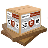 Robustt 5 Ply 30inchX19inchX18inch Cardboard Boxes for Packaging (Pack of 3) | Brown Corrugated Box for Packing | Shipping | Home Shiftin