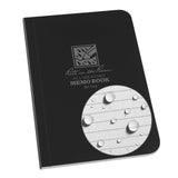 J.L. Darling Rite in The Rain Weatherproof Soft Cover Pocket Notebook, 3.5 x 5, Black Cover, Universal Pattern (No. 754), 5 x 