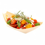Restaurantware-5.5 x 3.5 Inch Food Trays, 200 Disposable Paper Food Trays- Heavy-Duty, Durable, Medium Paper Boats, For Snacks, 