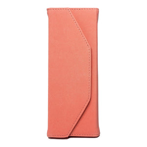 Amber Lash Faux Leather Tweezer Cases For Safe keeping Tweezers and Travelling (Coral Pink)