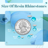 12000PCS 2mm Resin Rhinestones Bulk for Crafting (Indicolite), Flatback Bedazzling Crystals for Crafts DIY Nail Decoration, Gems