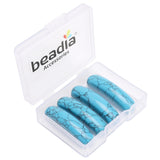 BEADIA Curved Dark Blue Turquoise Stone Beads 36x10mm 4pcs for DIY Bracelet Jewelry Making