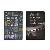 Papboo Ruled Combo Sometimes & Workuntill Soft Bound Notebook (Matte Finished Cover, 120 * 2 = 240 Pages, 80 Gsm, Round Edges) J