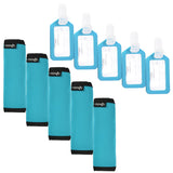 Cosmos 5 Pcs Comfort Neoprene Handle Wraps/Grip/Identifier for Travel Bag Luggage Suitcase + 5 PCS Travel Accessories Luggage Ta