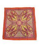 Reema Prints WomenS Art Silk Scarf (Rp15, Orange, 100 X 100 Cm)