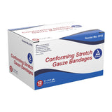 Dynarex Stretch Gauze Bandages, 3 x 4.1 yds, Sterile & LatexFree, Wound Care in Medical and Home Environments, 1 Box of 12 Dyn
