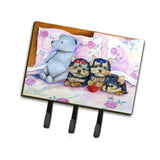 Caroline'S Treasures 7192Th68 Yorkie Puppies Three In A Row Leash Holder Or Key Hook, Large, Multicolor