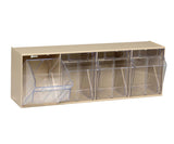 Quantum Storage Systems Qtb304Iv 4 Drawers Tip Out Cabinet Part Organizer Ivory 9 H X 24 W X 7 D