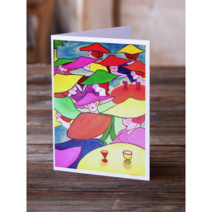 Women In Hats Greeting Cards And Envelopes Pack Of 8
