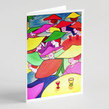 Women In Hats Greeting Cards And Envelopes Pack Of 8