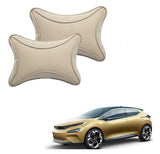 Kozdiko Beige Dots Car Neck Rest Pillow Compatible With Tata 45X