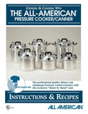 All American pressure cooker instruction and recipe book