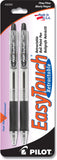 Pilot EasyTouch Retractable Ball Point Pens, Fine Point, Black Ink, 2-Pack (32250)