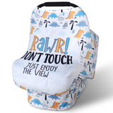 Metplus Car Seat Canopy Nursing Cover for Babies, Soft Stretchy Breathable and Easy to Use, Infant Shower Gifts Newborn Essentia