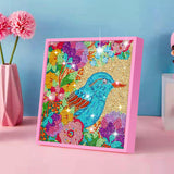 ZUYUSUT Diamond Art Painting Kits Gems Art Girls with Wooden Frame Crafts Supplies Mosaic Paint Gem by Number Kits Home Office W
