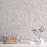 Dimoon 17.3 X 78.7 Peel and Stick Wallpaper Floral Contact Paper Boho Beige White Renter Friendly Natural Wall Paper Waterproof 