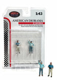 American Diorama Racing Legend 1950S Theme (Set Of 2) Diecast Figures For 1/43 Scale Models Ad-76447