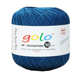 golo Cotton Yarn for Crocheting Cotton Thread Yarn for Crochet (Indigo-434)